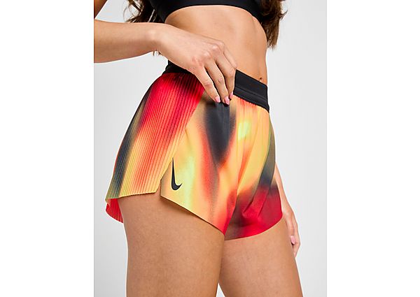 Nike AeroSwift All Over Print Shorts yellow