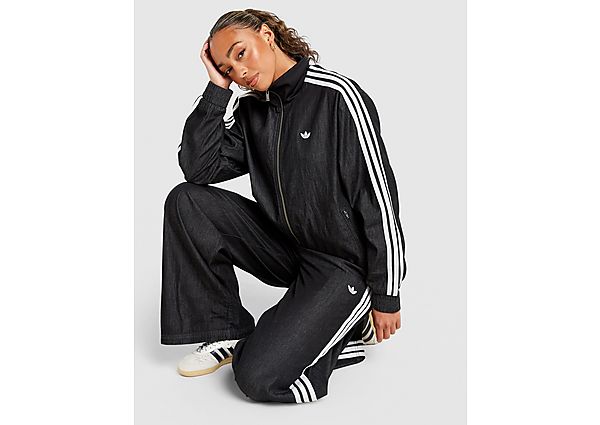 adidas Originals Firebird Lightweight Denim Track Top black