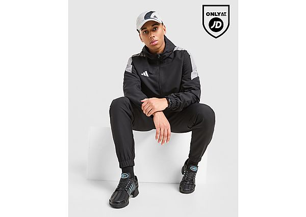 adidas Tiro Woven Full Zip Hooded Jacket black