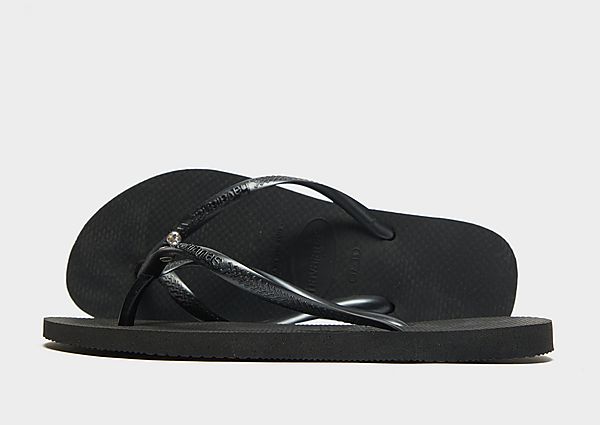 Havaianas Slim Crystal Flip Flops black