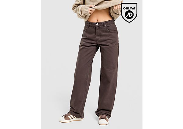 Unlike Humans Mid-Rise Loose Jeans brown