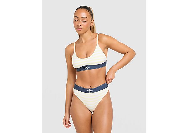 Calvin Klein Underwear Stripe Bralette yellow