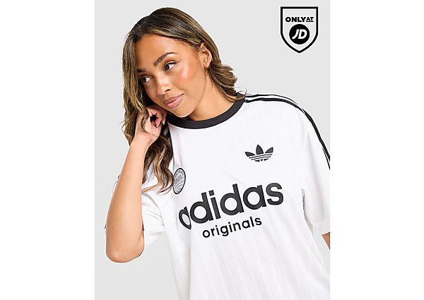 adidas Originals Football Oversized T-Shirt white