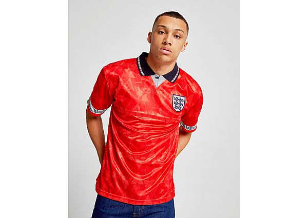 Score Draw England \'90 World Cup Away Retro Shirt red
