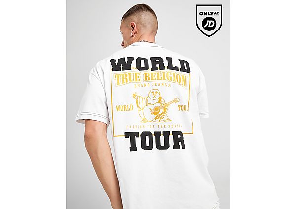 True Religion World Tour Big Logo T-Shirt white
