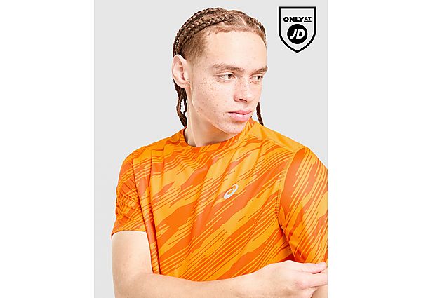 ASICS Core All Over Print T-Shirt Orange