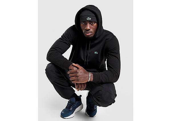 Lacoste Double Knit Overhead Hoodie black