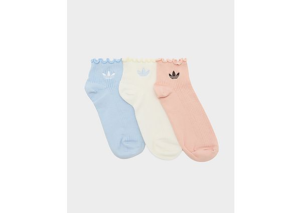 adidas Originals 3-Pack Ruffle Socks white