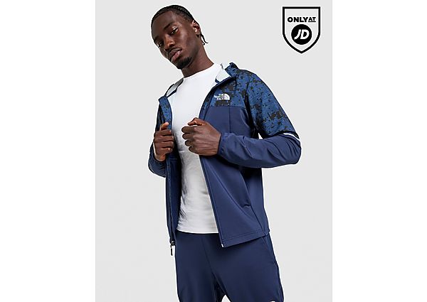 The North Face Mittelegi Woven All Over Print Camo Hoodie blue