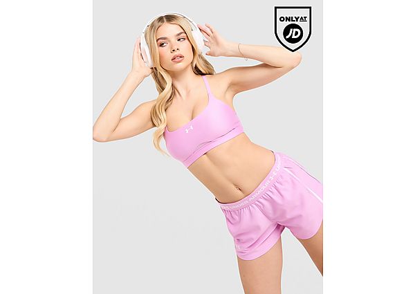 Under Armour Strappy Mesh Sports Bra pink