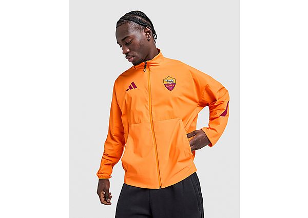 adidas AS Roma Anthem Jacket Orange