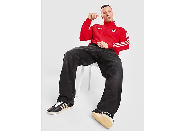 adidas Originals Liverpool FC OG 1/2 Zip Sweatshirt red
