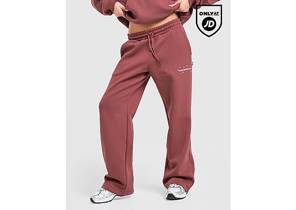 New Balance Star Wide Leg Joggers red