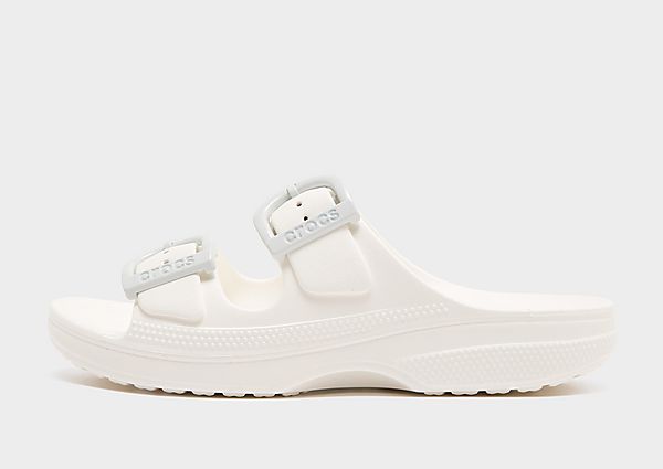 Crocs Saturday Enamel Buckle Sandal white