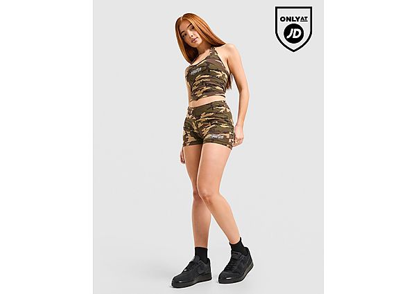 Hoodrich Field Camo Micro Shorts green
