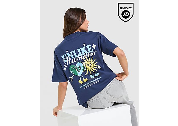 Unlike Humans Earth T-Shirt blue