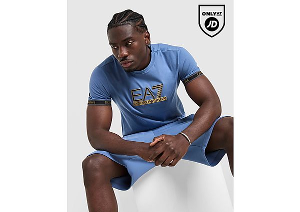 EA7 Emporio Armani Tape Logo T-Shirt blue