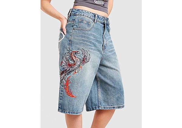 Ed Hardy Phoenix Denim Jorts blue