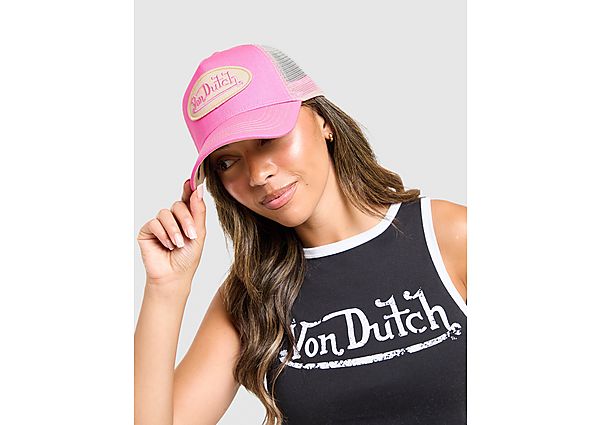 Von Dutch Staple Trucker Cap pink