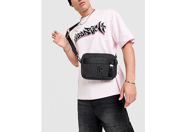 Hoodrich Monogram Messenger Crossbody Bag black