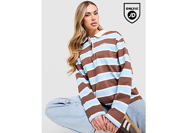 Unlike Humans Stripe Rugby Shirt brown