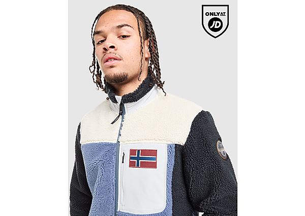 Napapijri Borg Full Zip Fleece brown
