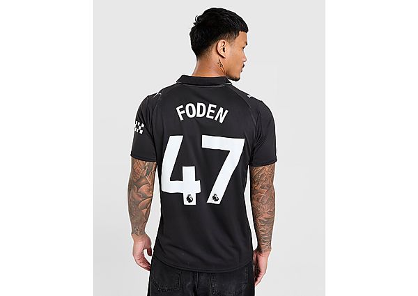 PUMA Manchester City FC 2025/26 Foden #47 Away Shirt black