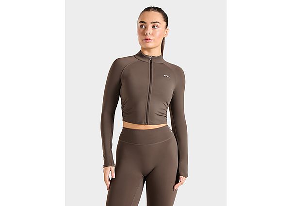 AYBL Physique Full Zip Top brown