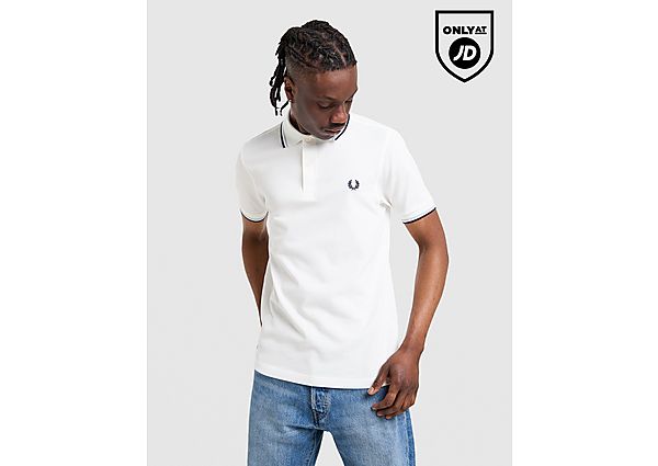Fred Perry Twin Tipped Polo Shirt white