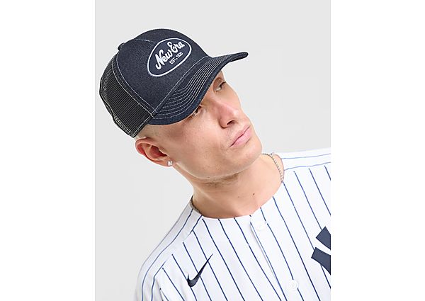 New Era Denim A-Frame 9FORTY Trucker Cap blue