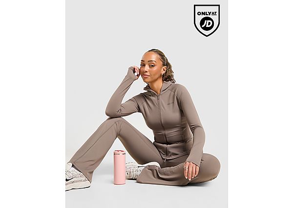 DAILYSZN Sculpt Full Zip Hoodie brown