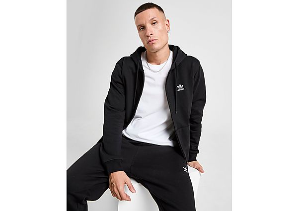 adidas Trefoil Essentials Full Zip Hoodie black