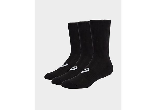 ASICS 3-Pack Crew Socks black