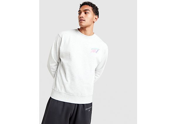 New Balance Neon Crew Sweatshirt grey