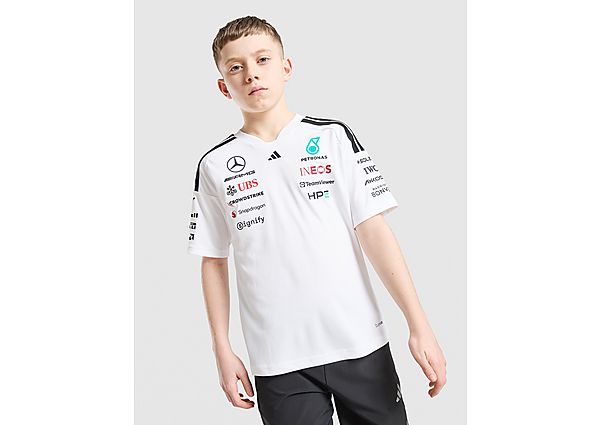 adidas Mercedes Amg Petronas F1 Driver Shirt Jnr white