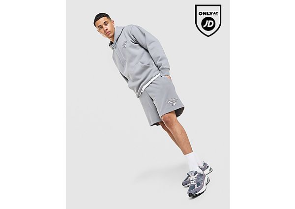 New Balance Bubble Script Shorts grey