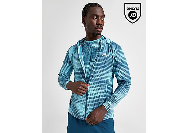MONTIREX Peak All Over Print Windbreaker Jacket blue