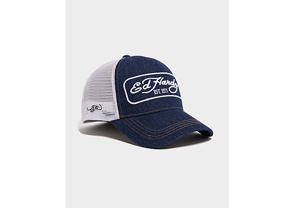 Ed Hardy 1971 Logo Trucker Cap blue