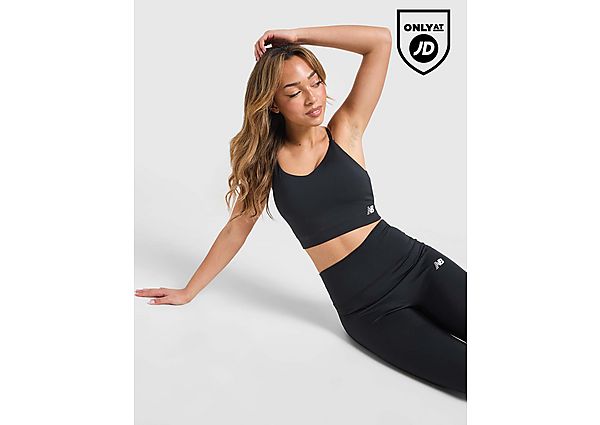 New Balance Logo Sports Bra black