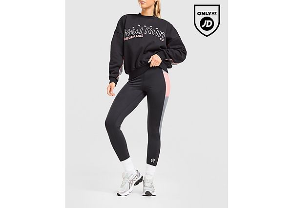 Red Run Activewear Outer Space Crew Sweatshirt black