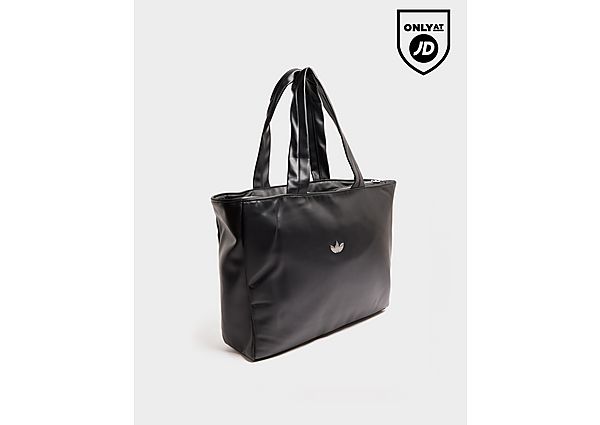 adidas Originals PU Metallic Trefoil Tote Bag black
