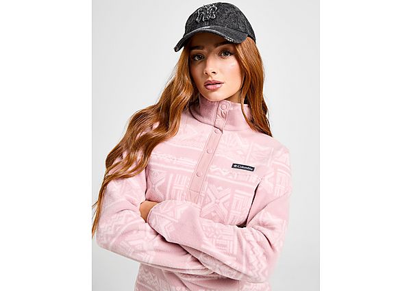 Columbia Benton Springs 1/2 Snap Print Fleece pink