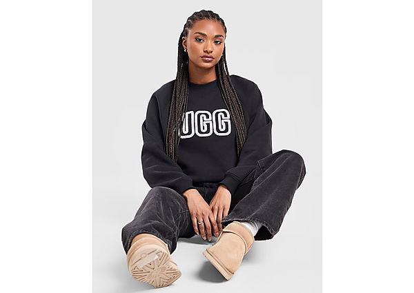 UGG Cosy Logo Crew Sweatshirt black