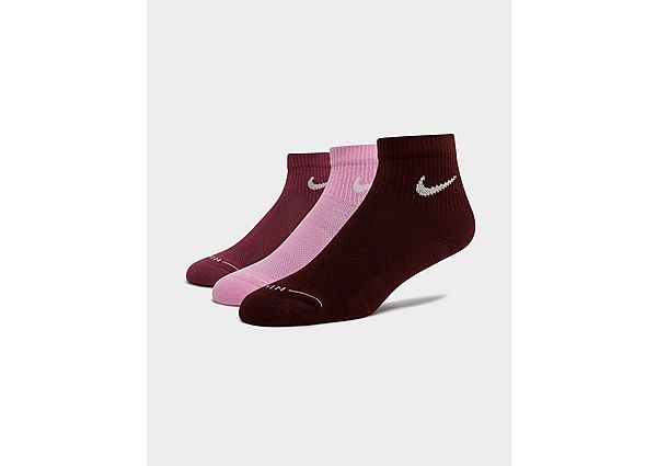 Nike 3-Pack Elevated 1/4 Socks pink