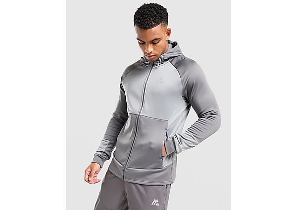 MONTIREX Flex Gridded Full Zip Hoodie grey