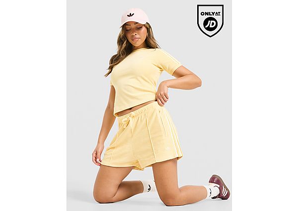 adidas Originals 3-Stripes Towel Shorts Orange