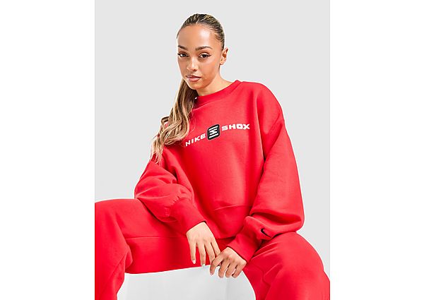Nike Phoenix Shox Crew Sweatshirt red
