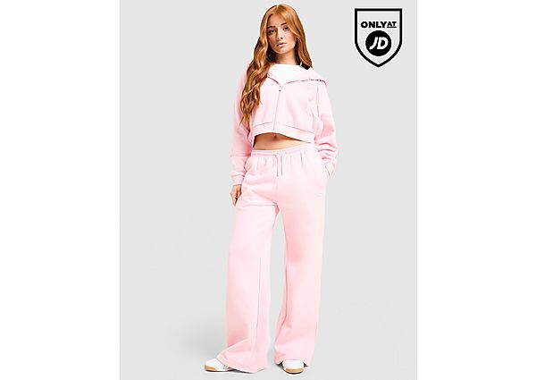Reebok Retro Crop Full Zip Hoodie pink