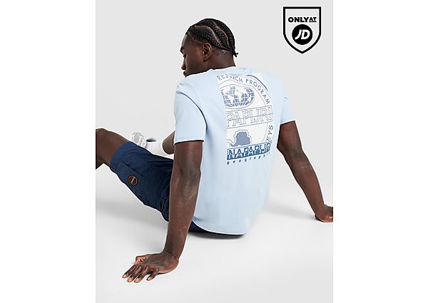 Napapijri Bollo Back Box Graphic T-Shirt blue