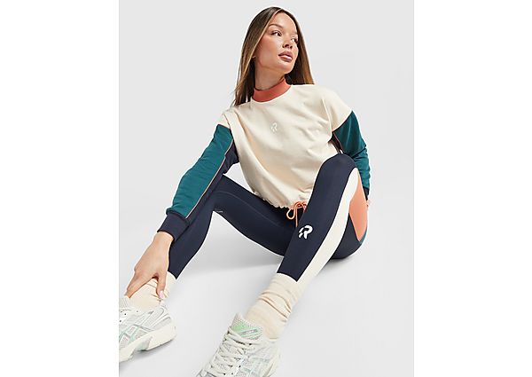 Red Run Activewear Elements Crop Sweatshirt cream